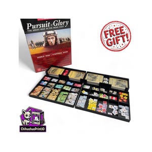 Inserto Pursuit of Glory / Contenitore Pursuit of Glory / Organizzatore Pursuit of Glory / Vassoio gettoni GMT / Giochi GMT / ChihuahuaPrint3D