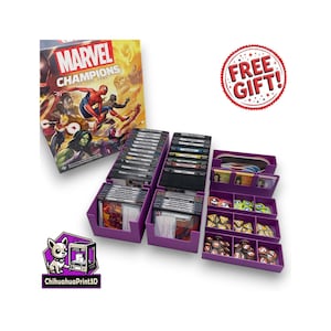 Wkładka Marvel Champions | Testowana Dragon Shield | Dostępne w wielu kolorach | Przechowywanie Marvel Champions | Organizer Marvel Champions
