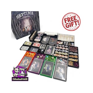 Septima + Septima: Shapeshifting & Omens Expansionsinlägg | Septima Organizer | Septima Förvaringslösning | 3D-utskriven