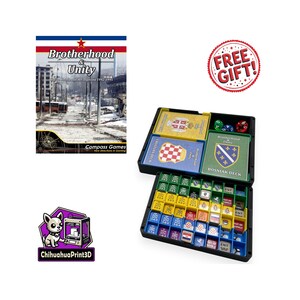 Encart Fraternité et unité | Compatible avec les pochettes | Organisateur de la Fraternité et de l'Unité | Imprimé en 3D | Jeux de boussole | ChihuahuaImpression3D