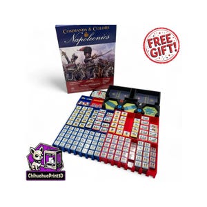 Comandos y colores Inserto napoleónico / Almacenamiento napoleónico CNC / Organizador napoleónico / Juegos GMT ChihuahuaPrint3D