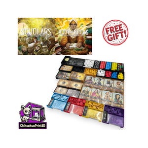 Scholars of the South Tigris + Body of Books Insert | Scholars of the South Tigris Storage | Board Game Organizer | 3D Printed