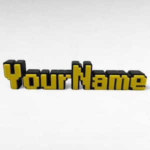 Placa de identificação personalizada Runescape OSRS | Fonte inspirada em OSRS | Placa de identificação de mesa | Placa de identificação de presente | Placa de identificação Runescape de presente | Presente perfeito