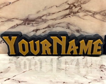 Custom WoW Nameplate | Personalised World of Warcraft Nameplate | Wow Guild | Gift For Gamers | World of Warcraft 3 Art | Gift for Him
