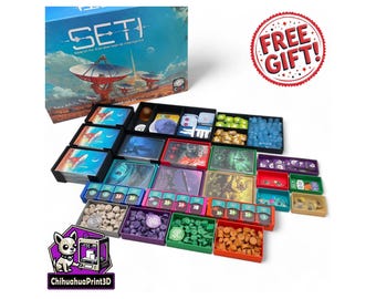 SETI Organizer | SETI Insert | Board Game Storage | 3D Printed