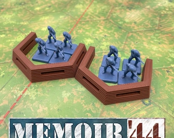 Memoir '44 3D Bunkers | Memoir '44 Terrain Upgrade | Memoir '44 Overlord | Memoir '44 Upgrade Pack | 3D Printed