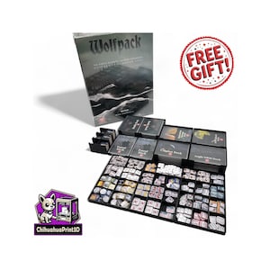 Wolfpack Einlage | Wolfpack Aufbewahrung | Wolfpack Organizer GMT-Spiele | 3D gedruckter Einsatz | 3D gedrucktes Inlay | GMT-Spiele | ChihuahuaDruck3D