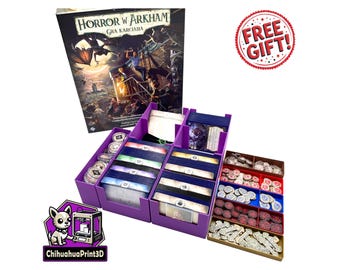 Inserto para caja básica V1 del Capítulo 2 de Arkham Horror 2026 / Compatible con Dragon Shield / Organizador de Arkham Horror / ChihuahuaPrint3D