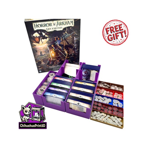 Arkham Horror 2026 Chapter 2 Core Box Insert V1 | Dragon Shield Compatible | Arkham Horror Organizer | ChihuahuaPrint3D