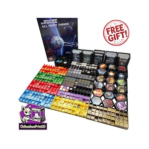 Space Empires 4x + inserto con tutte le espansioni / Espansioni All Good Things / Organizzatore Space Empires / Giochi GMT / Stampato in 3D / ChihuahuaPrint3D
