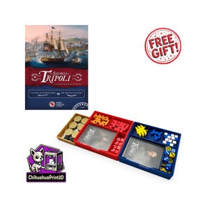 The Shores of Tripoli Insert | The Shores of Tripoli Organizer | Fort Circle Games |  3D Printed Organizer | ChihuahuaPrint3D