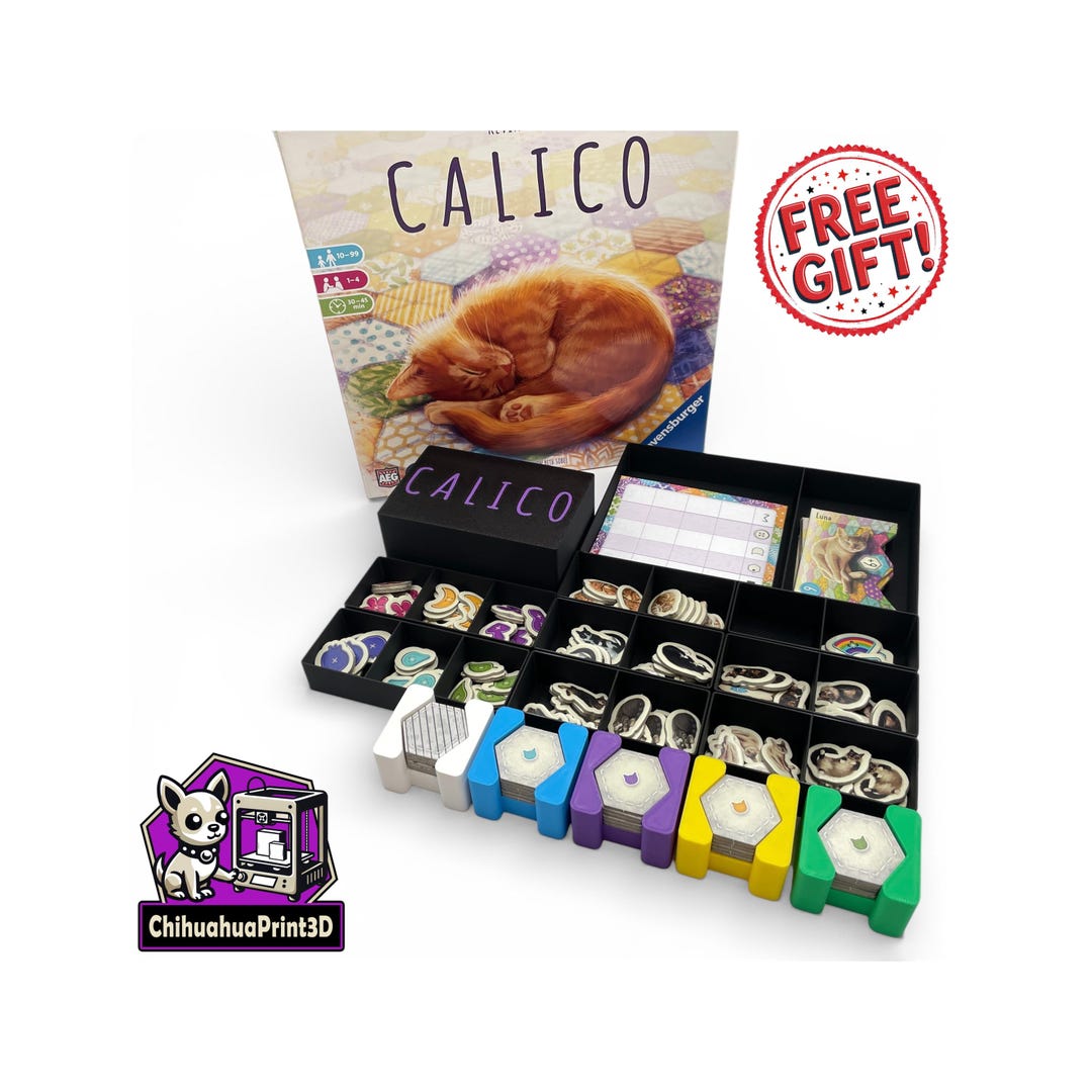 Calico Insert (GERMAN EDITION) | Calico Board Game Organizer | Calico ...