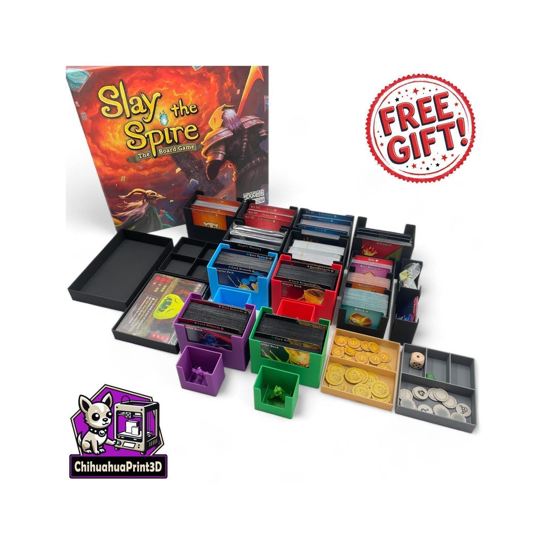 Slay the Spire Insert | Dragon Shield Compatible | Slay the Spire Storage |  Slay the Spire Organizer | 3D Printed | Chihuahuaprint3d - Etsy
