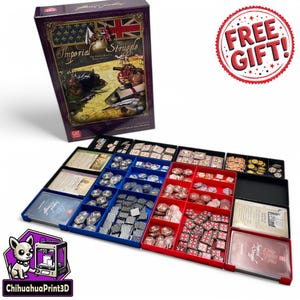Imperial Struggle Insert | Imperial Struggle Storage | Imperial Struggle Organizer | GMT Games | ChihuahuaPrint3D