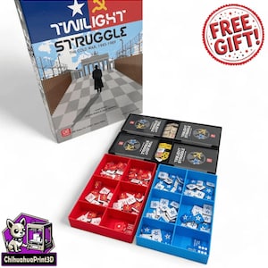 Twilight Struggle Insert | Twilight Struggle The Cold War Storage | Twilight Struggle The Cold War Organizer | GMT Games | ChihuahuaPrint3D