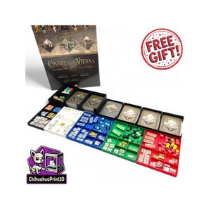 Congress of Vienna Insert | Congress of Vienna Storage | Congress of Vienna Organizer | GMT Games |  ChihuahuaPrint3D