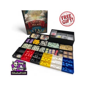 Crystal Palace + Wkładka promocyjna | Przechowywanie Crystal Palace | Organizer Crystal Palace | Druk 3D | Kompatybilny z Gamegenic | ChihuahuaPrint3D
