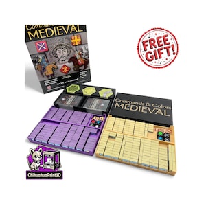 Inserto medieval de Commands and Colors / Almacenamiento medieval de Commands and Colors / Organizador medieval de Commands and Colors / Impreso en 3D