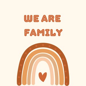 Carte  "We are family"