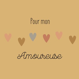 Cartes Anniversaire/Noel/saint valentin "Pour mon Amoureuse"