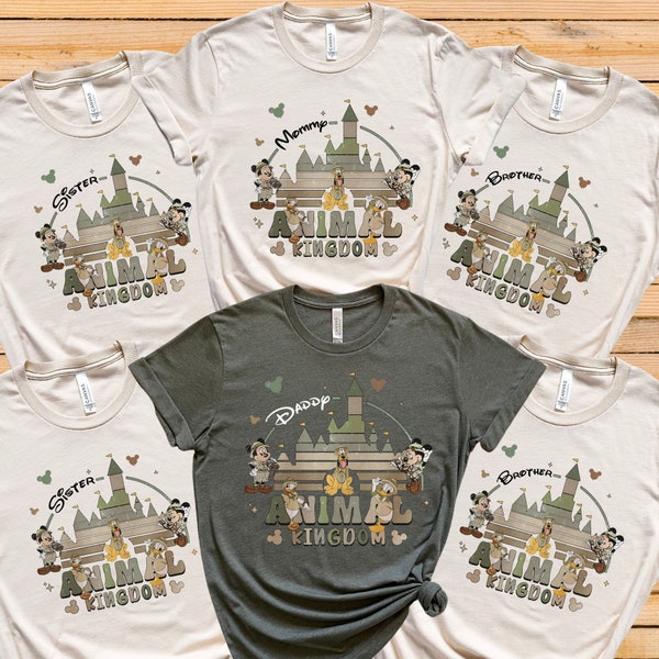 Custom Animal Kingdom Safari Shirt, Personalized Disney Trip Safari Shirt,  Custom Disney Safari Shirts, Disney Family Vacation Shirt