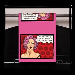 Dranks おもしろティータオル - ヴィンテージキッチンディッシュタオル - ホストへのプレゼントに最適 - 女性や同僚へのギフトに最適