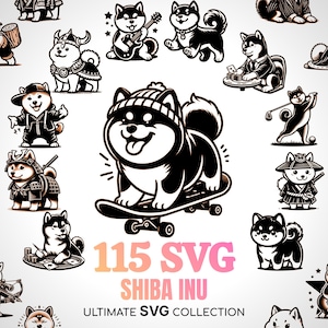 Shiba Inu SVG Kawaii Shiba Doge Meme Kabosu chien japonais renard SVG Cadeaux ShibaInu Cadeau maman Shiba Cadeaux papa Shiba Amateur Inu Dogecoin Cricut