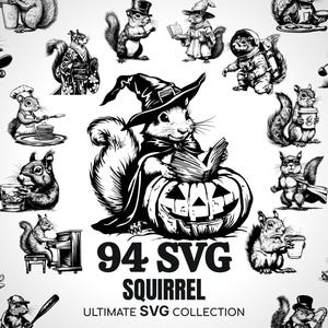 Écureuil SVG Cadeaux pour amoureux des écureuils Écureuil rocheux Conker Écureuil des sables Chip Dale Flying Girl Scout Mangeoire d'écureuils cadeau Clipart Cricut
