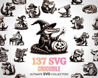 Crocodile SVG Alligator SVG Mama Crocodile Svg Gift Cute Alligator Wildlife Svg Zoo Croc Svg Cutting Files Birthday Gators Svg Crocodylidae