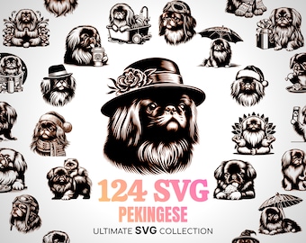 ヴィンテージ ペキニーズ犬 希少な置物 愛らしい犬の優雅さ