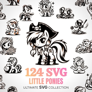 Little Pony SVG Little Pony SVG Unicorno SVG Cavallo SVG Cavallo tagliato al laser SVG Animali da fattoria SVG Pony SVG Regalo per amanti dei cavalli Cavallo a dondolo SVG