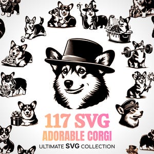 Corgi SVG Welsh Pembroke Cardigan Corgi mignon Loki SVG Corgi Welsh Svg Corgi maman papa cadeaux Corgi amant cadeau Svg Noël Corgie Cricut bricolage