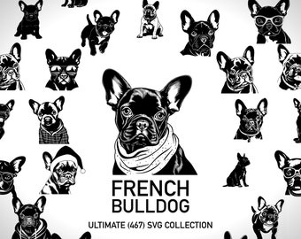 French Bulldog Svg Dog Breed Svg Dog Art - 467 Svg Cut Files Digital Designs Dog Lover Gift - DIY Vector Bundle Dog Svg Digital Downloads