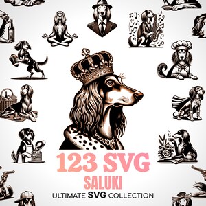 Saluki Hund SVG Saluki Kunst Hund Saluki SVG Saluki Mom Hund Mama SVG Hundemama Geschenk Hundeliebhaber Saluki Dad Geschenk Hund Gedenken Sarkasmus Papa Geschenk Hund Mama