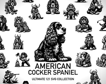 Cocker Spaniel SVG Cocker Spaniel Mom Gift Spaniel Dad Shirt Cute Cocker SVG Spaniel American Cocker Dog SVG Spaniel Lover For Cricut