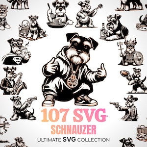 Schnauzer SVG Cute Schnauzer Lover Gift Mom Gifts Schnauzer Gift Svg Mini Schnauzer Cricut Svg Ornament Max Svg Schnauzer Dog Lover Gift DIY