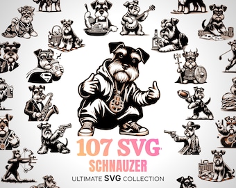 Schnauzer SVG Cute Schnauzer Lover Gift Mom Gifts Schnauzer Gift Svg Mini Schnauzer Cricut Svg Ornament Max Svg Schnauzer Dog Lover Gift DIY