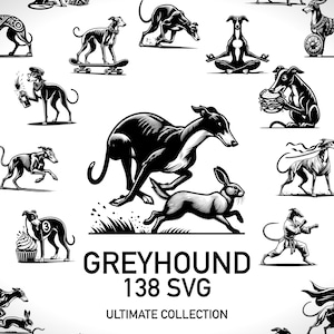 Greyhound SVG Racing Art Lover Hund Geschenke Mick the Miller Retired Racer Speedy Greyhound Apollo der Hunde Ornament Whippet Mom Geschenk Cricut DIY