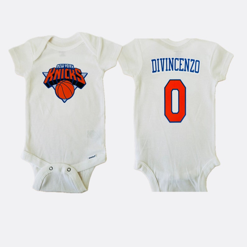 Custom New York Knicks Baby Basketball Onsie Knicks Kids Jersey New