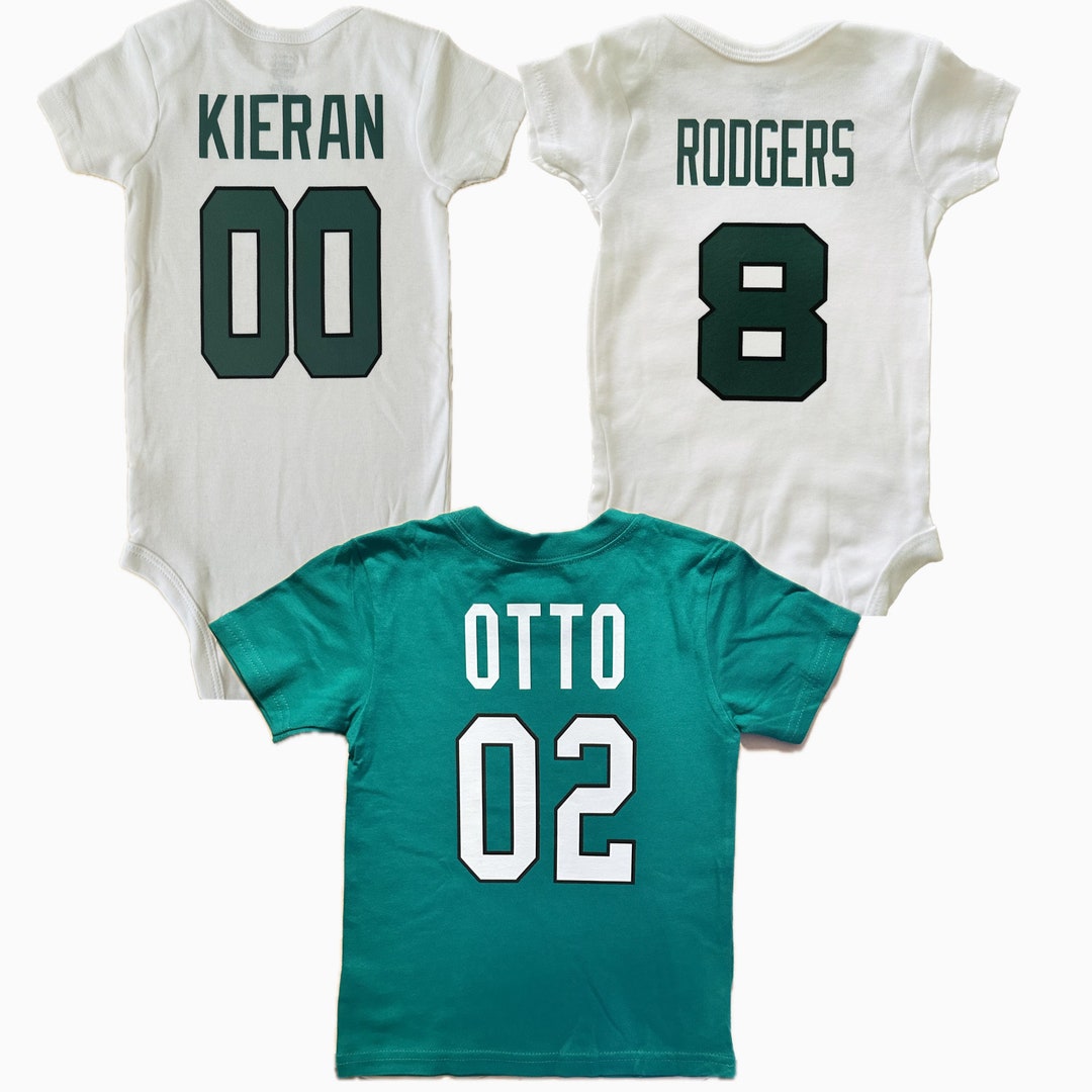 Custom New York Football Baby Jersey Personalized Kids NY Green