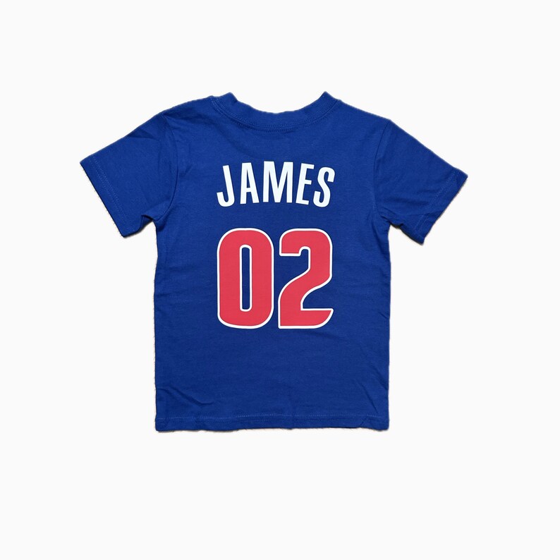 Custom Detroit Pistons Kids Basketball Jersey Personalized Baby Detroit