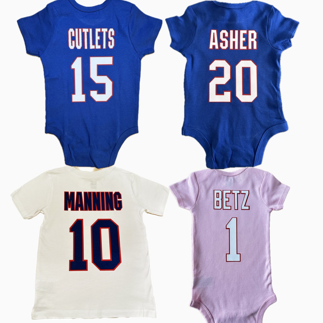 Custom NY Baby Football Jersey Personalized New York Football Kids