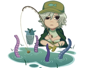 Fishing Mithrun Keychain