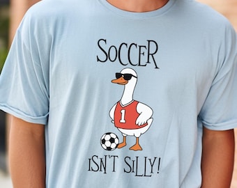 Soccer Lover T-shirt, Fun Soccer Player Gift, High School Soccer Team Tee, Fall Sports Gift, Soft Comfort Colors Tee, Soccer Fan Shirt