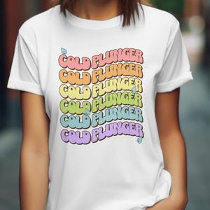 Cold Plunger T-shirt, groovy polar plunge gift, cute ice bath shirt for him or her, cold plunge shirt
