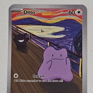 Ditto Scream aangepaste Pokemon-kaart