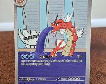 SG60 Shiny Gyarados Custom Pokemon Card (Limited Edition)