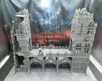 Ruin 40k Gothic Bridge Double Towers (BTB8)