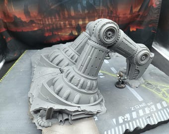 40k scenery: Remains of a destroyed Titan.