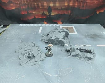 Scene 40000, remaining lot of destroyed vehicles. A